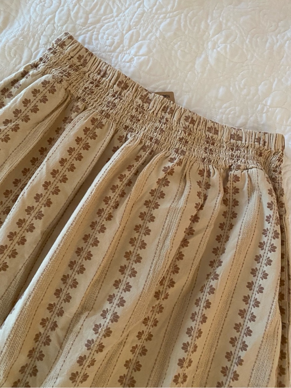 Toad&Co organic cotton drop ruffle midi skirt Medium - Picture 6 of 7